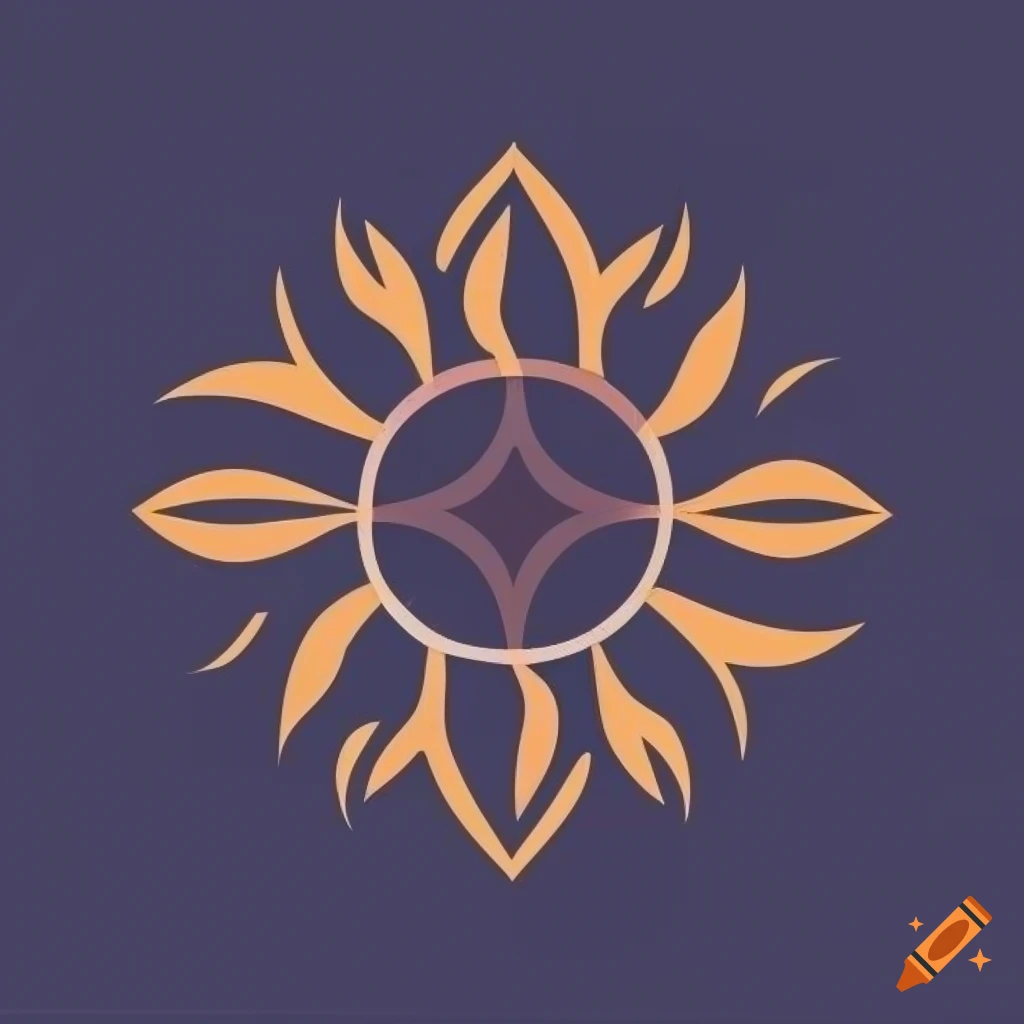 modern sunflower logo design