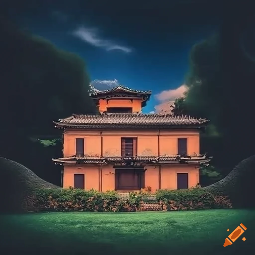 blend of Tuscan and Japanese architecture