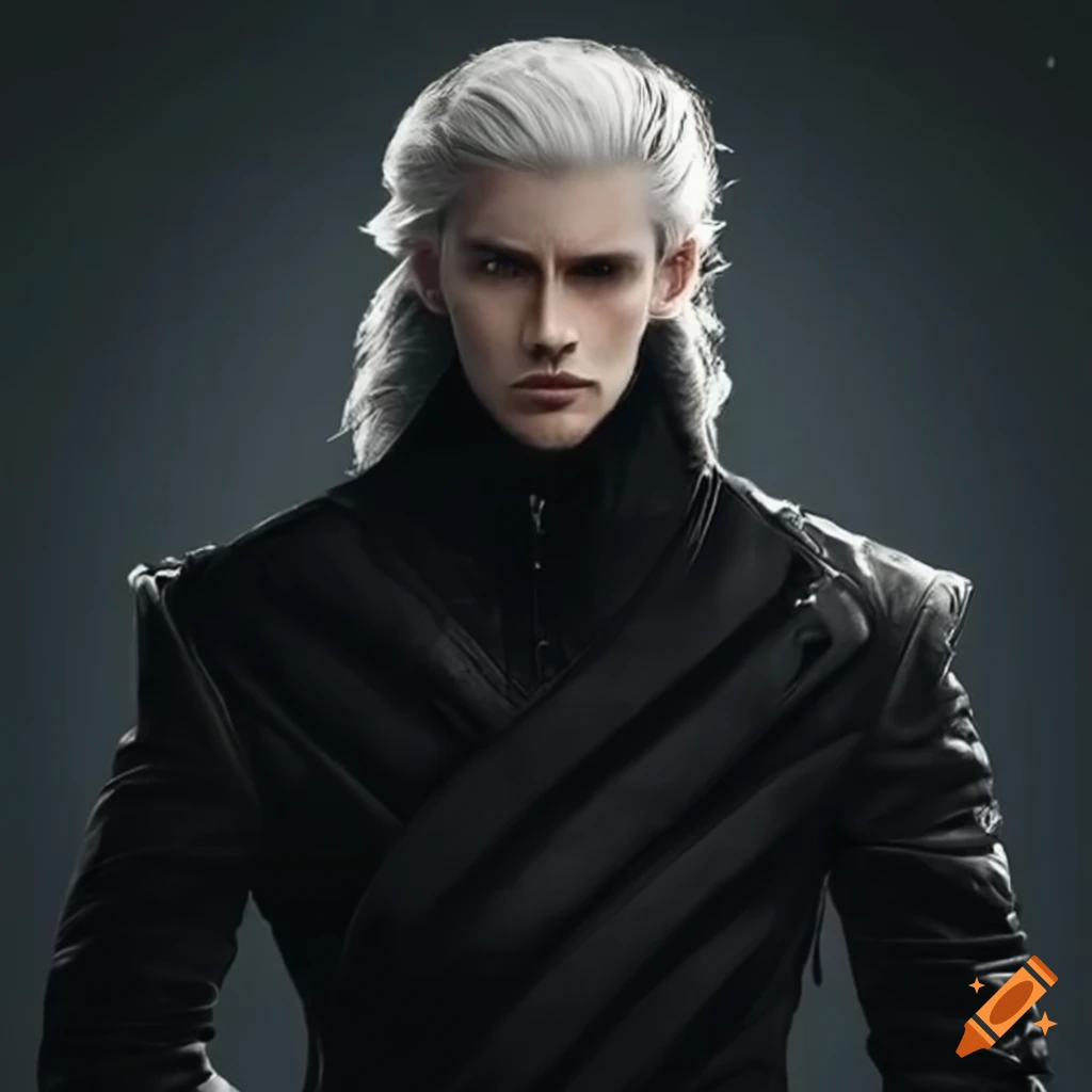 stylish modern male wearing a black jacket