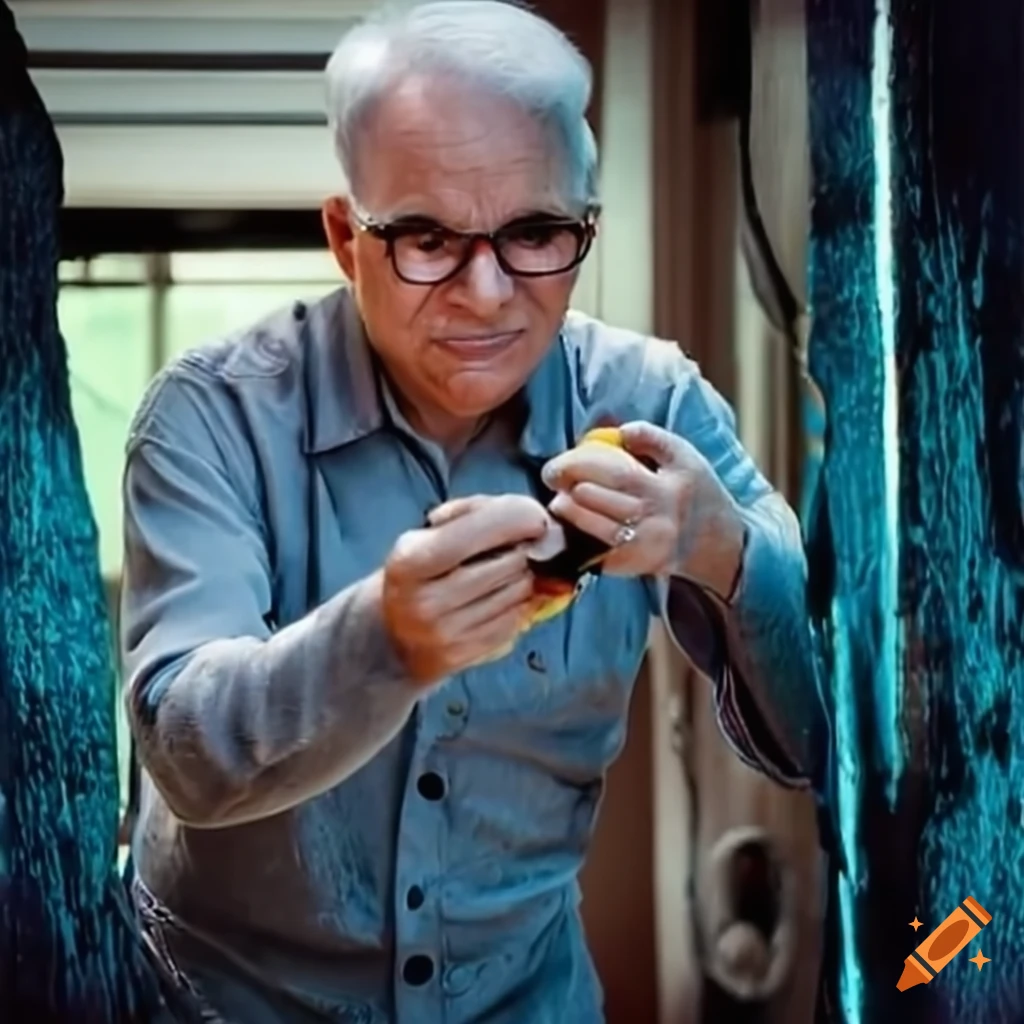 Steve Martin at a car wash