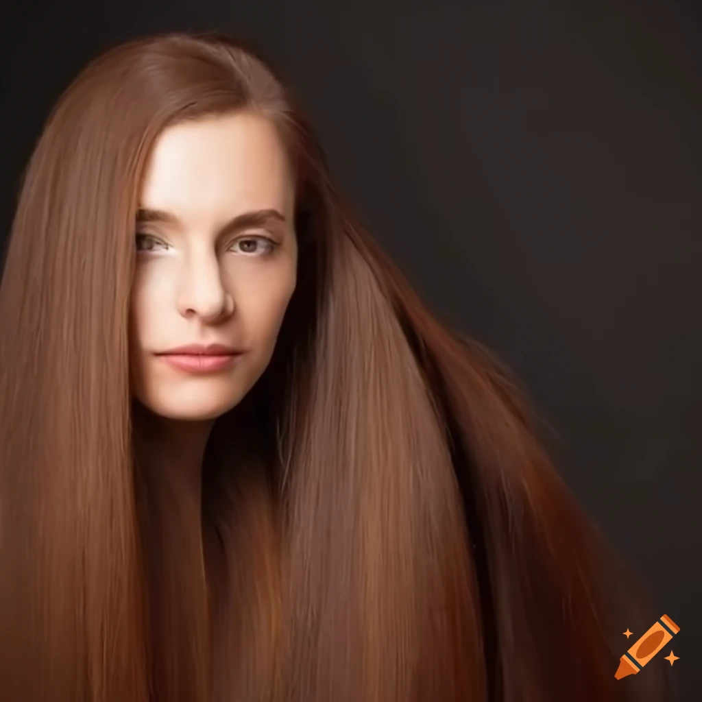 woman with long hair in a salon