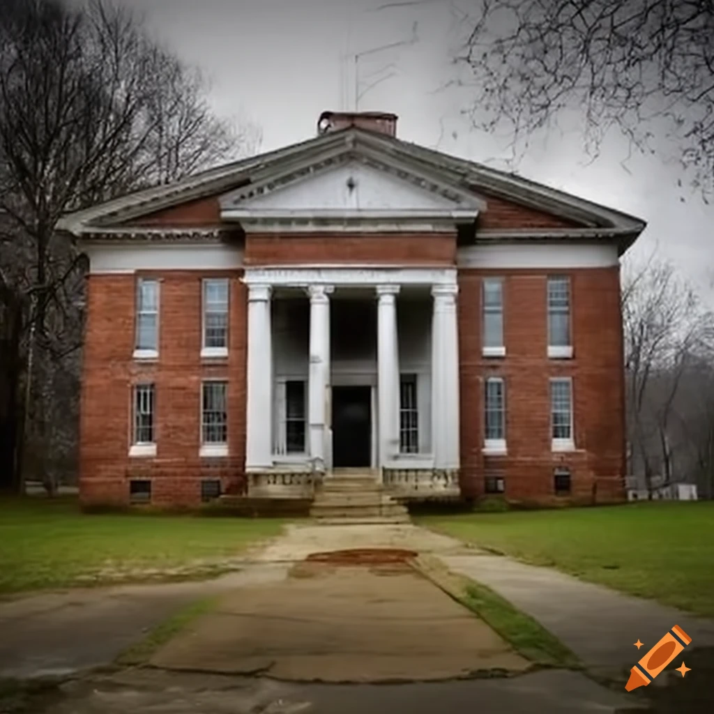 crumbling Hayesville North Carolina courthouse