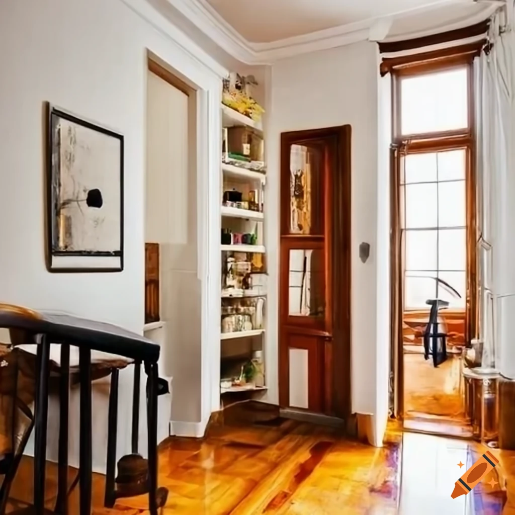 cozy and narrow apartment with unique layout