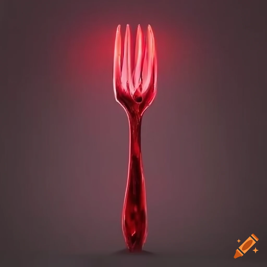 glowing red fork
