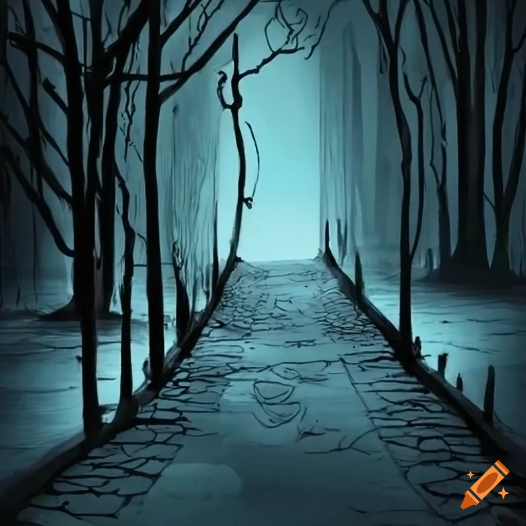artwork inspired by Tim Burton's style