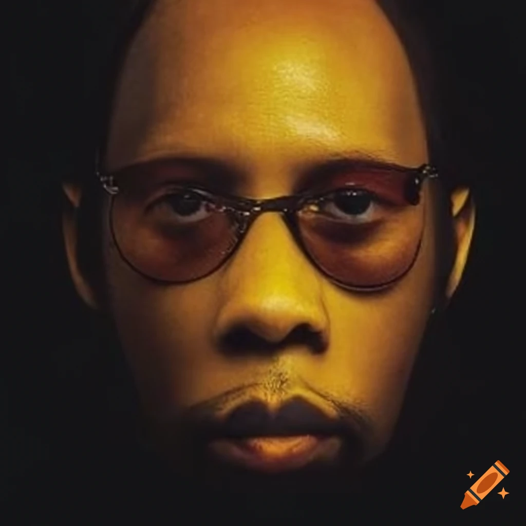surreal image of a bee with the face of the RZA