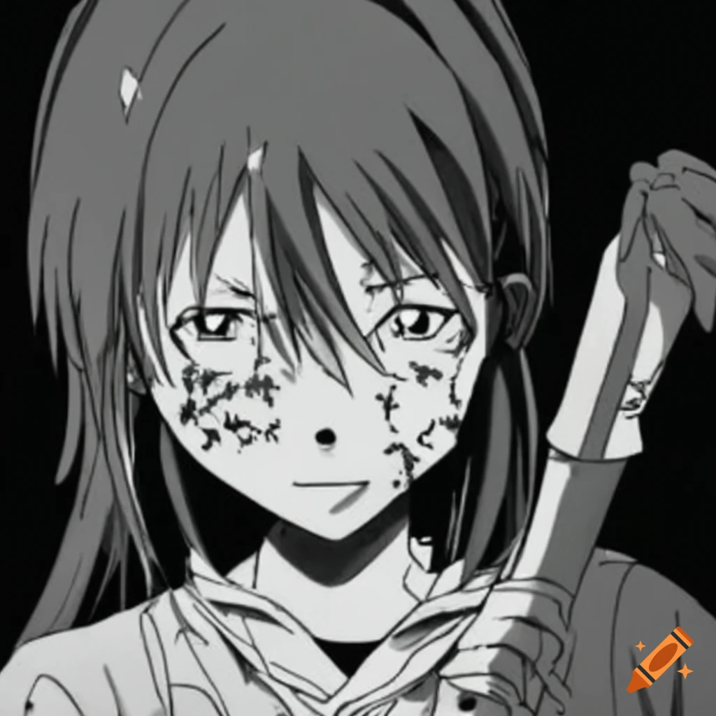 image of a suspenseful zombie