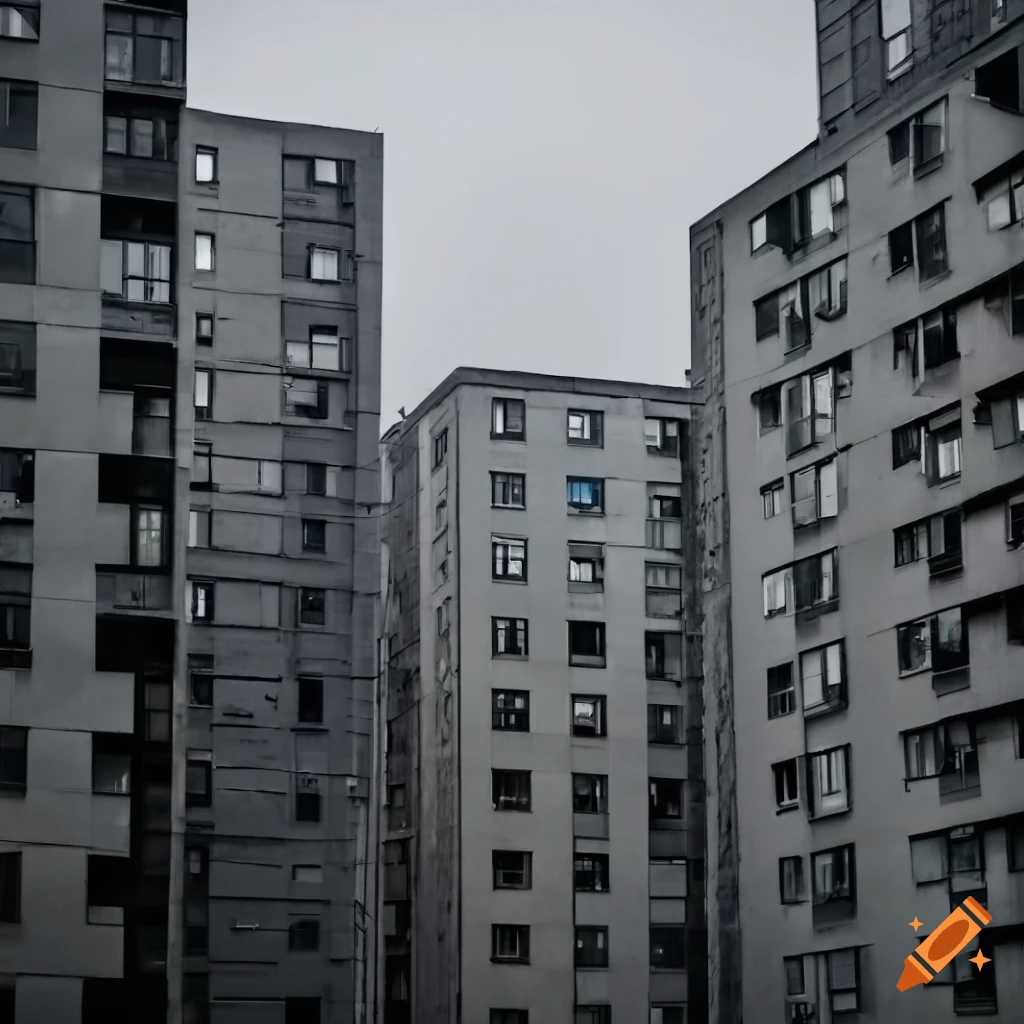 urban cityscape in the rain