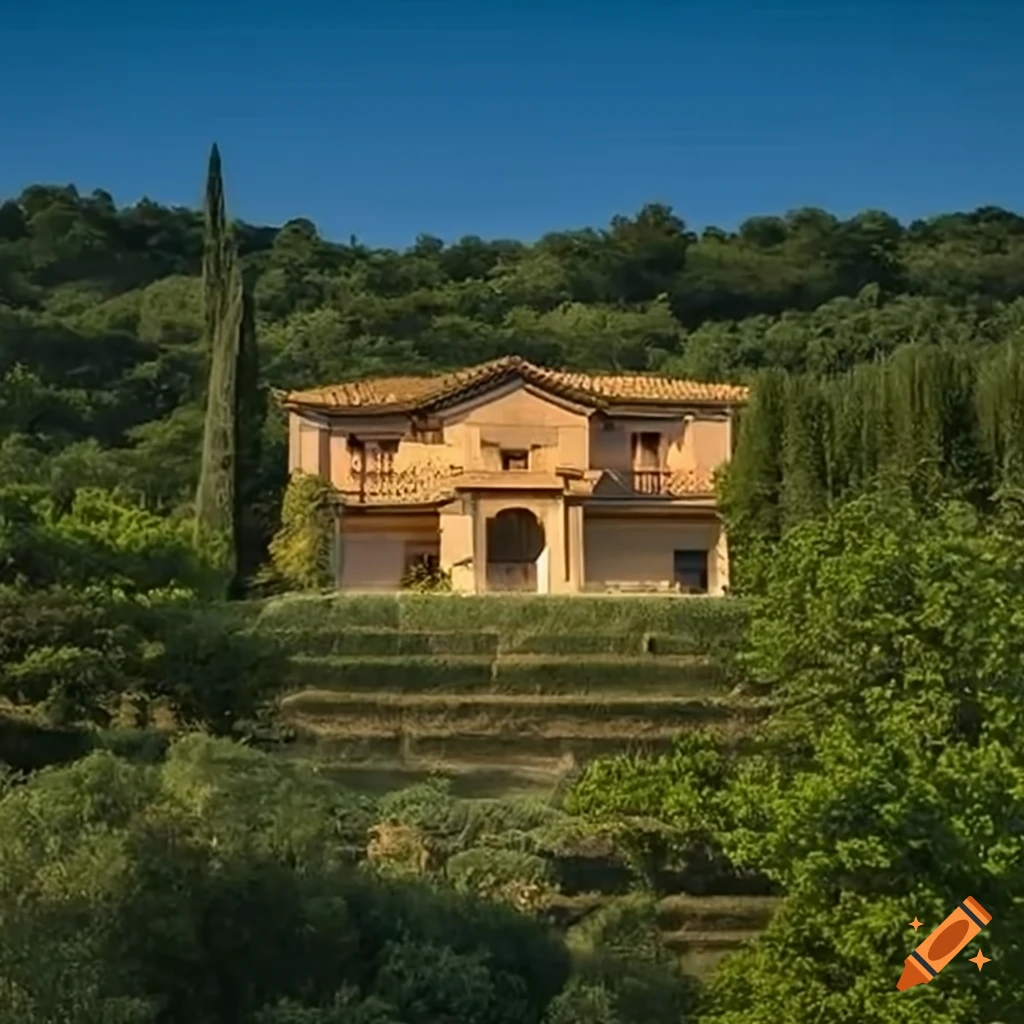 blend of Tuscan and Japanese architecture