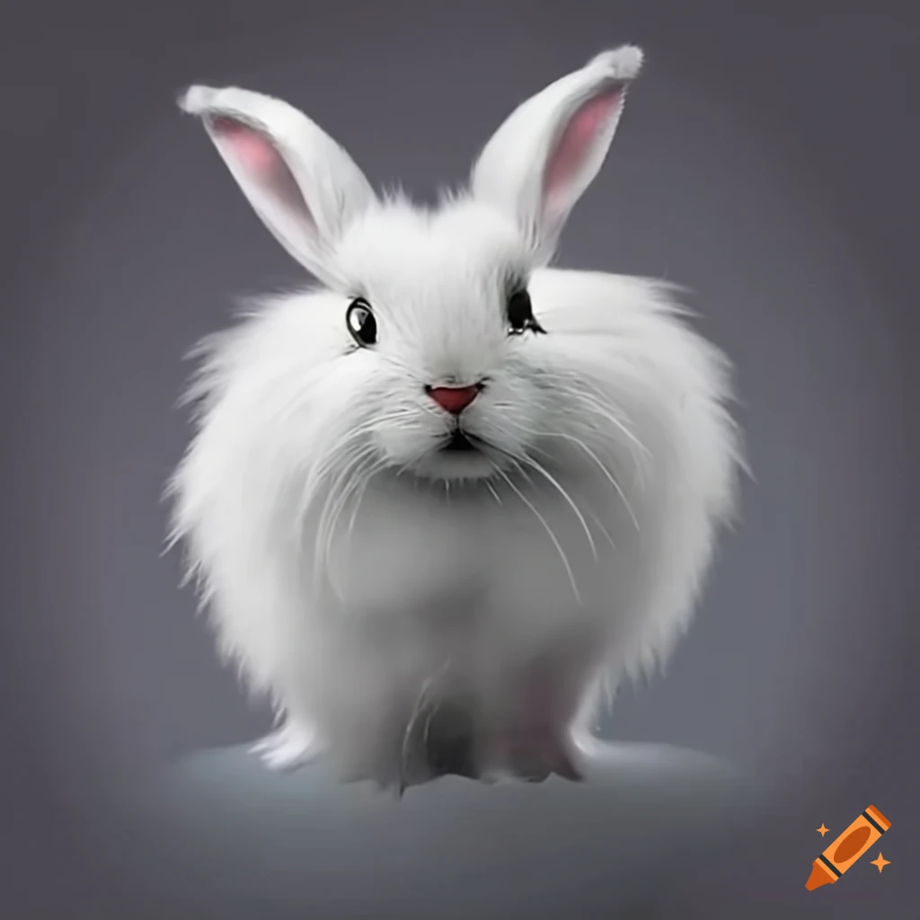 cute bunny with angel wings and halo