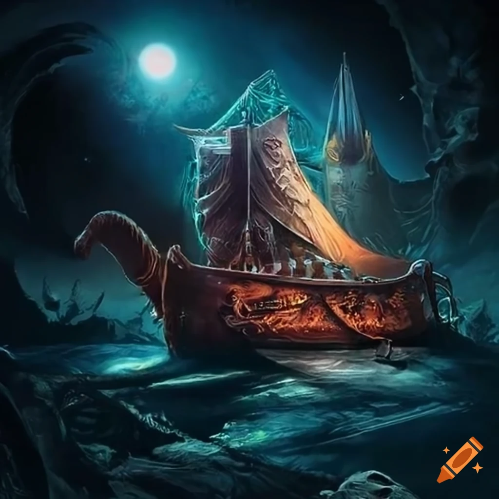 Roman galley in outer space album artwork