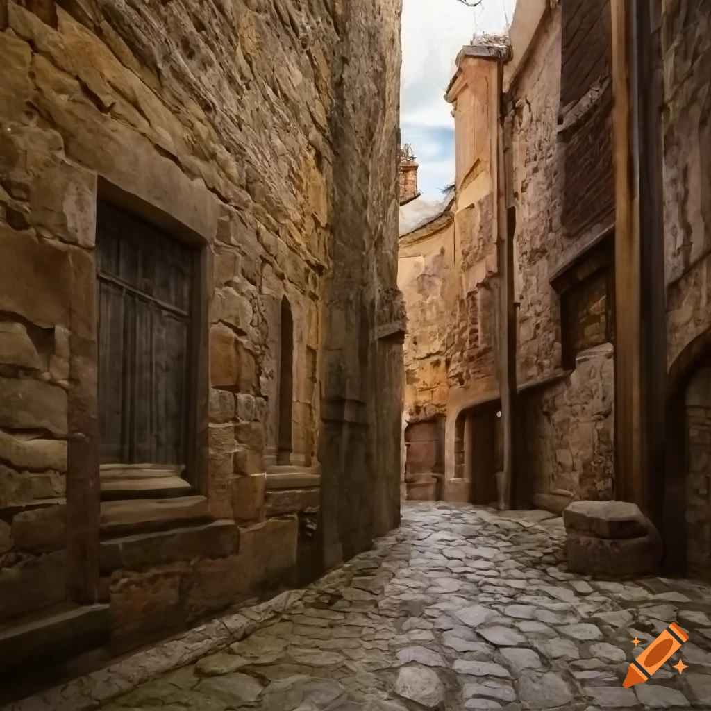 stone courtyard