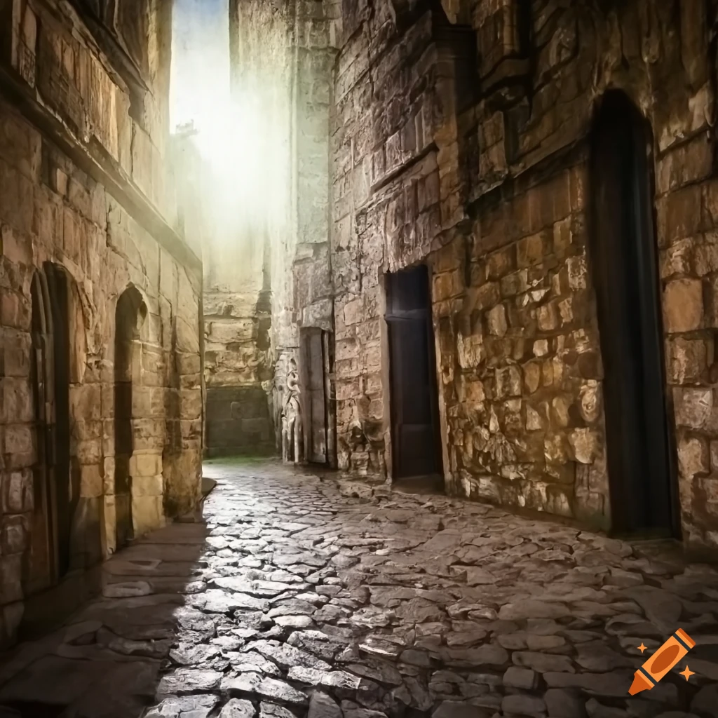 stone courtyard