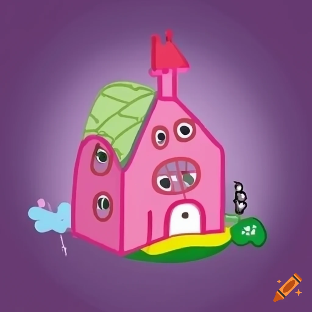 background of Peppa Pig's home