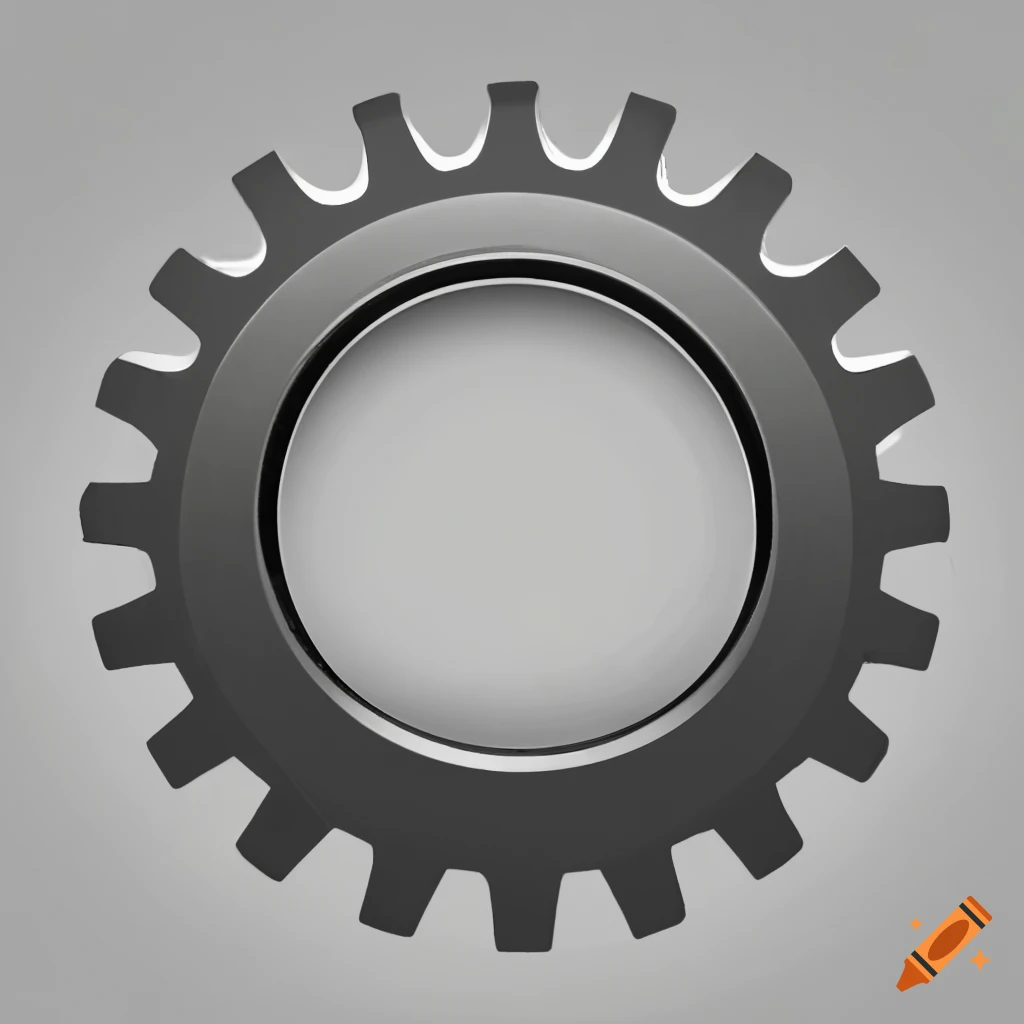 centered gear illustration