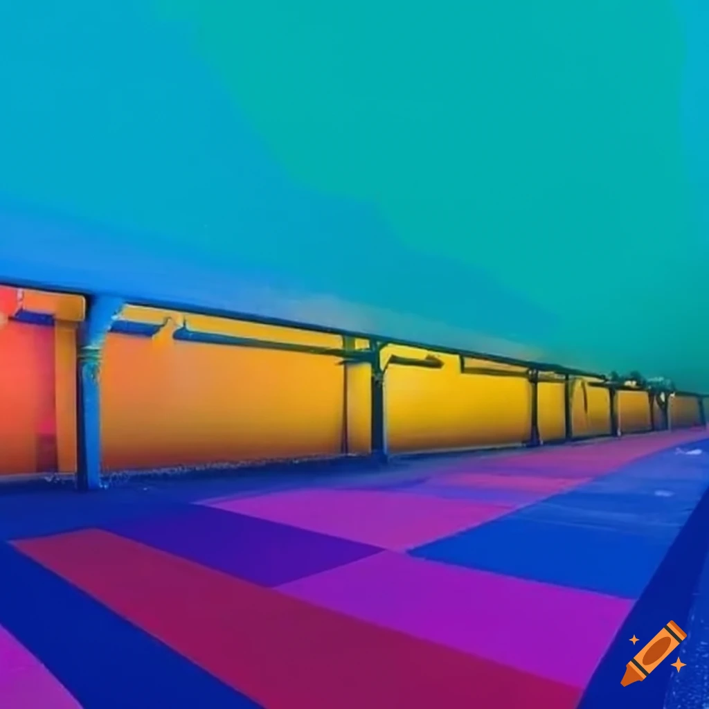 vibrant parking lot