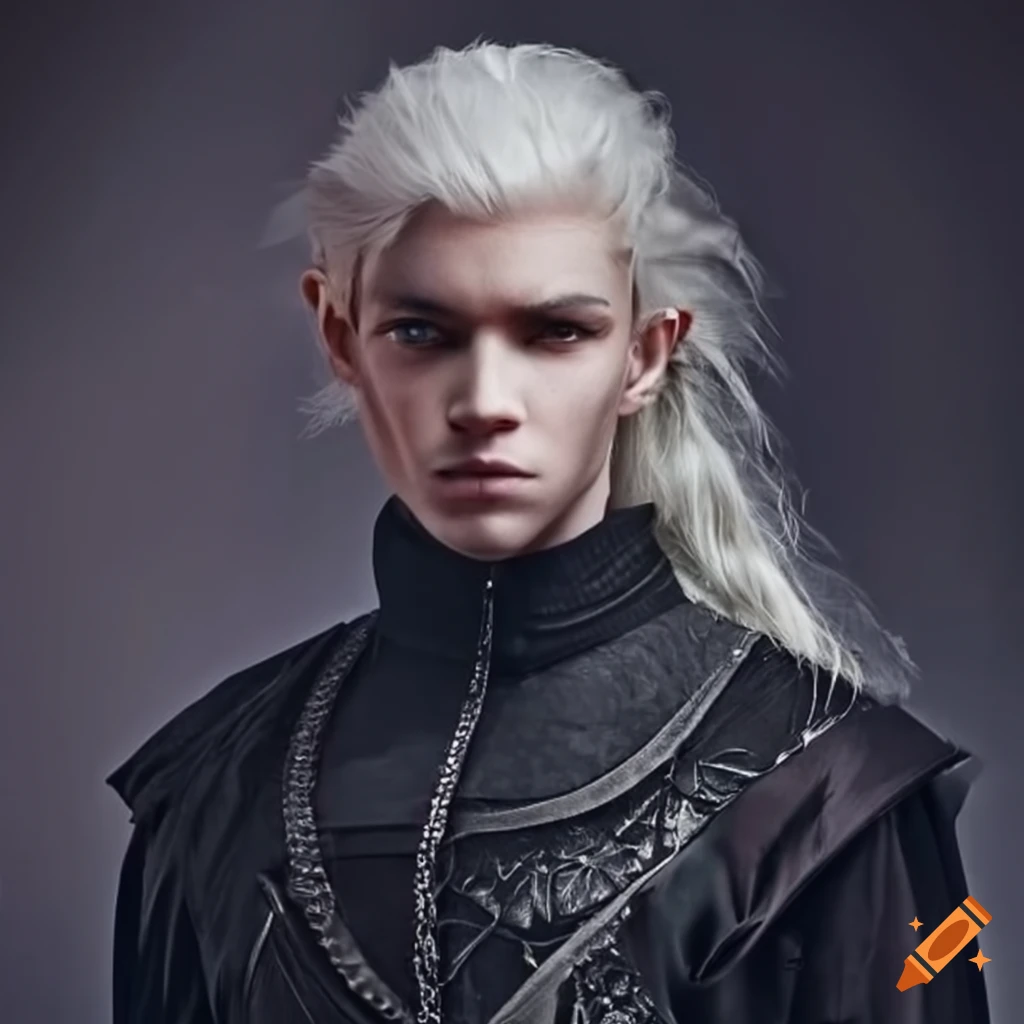 cosplay of a Targaryen character in a black jacket