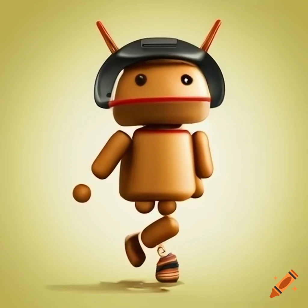 growing up of a Google Android character
