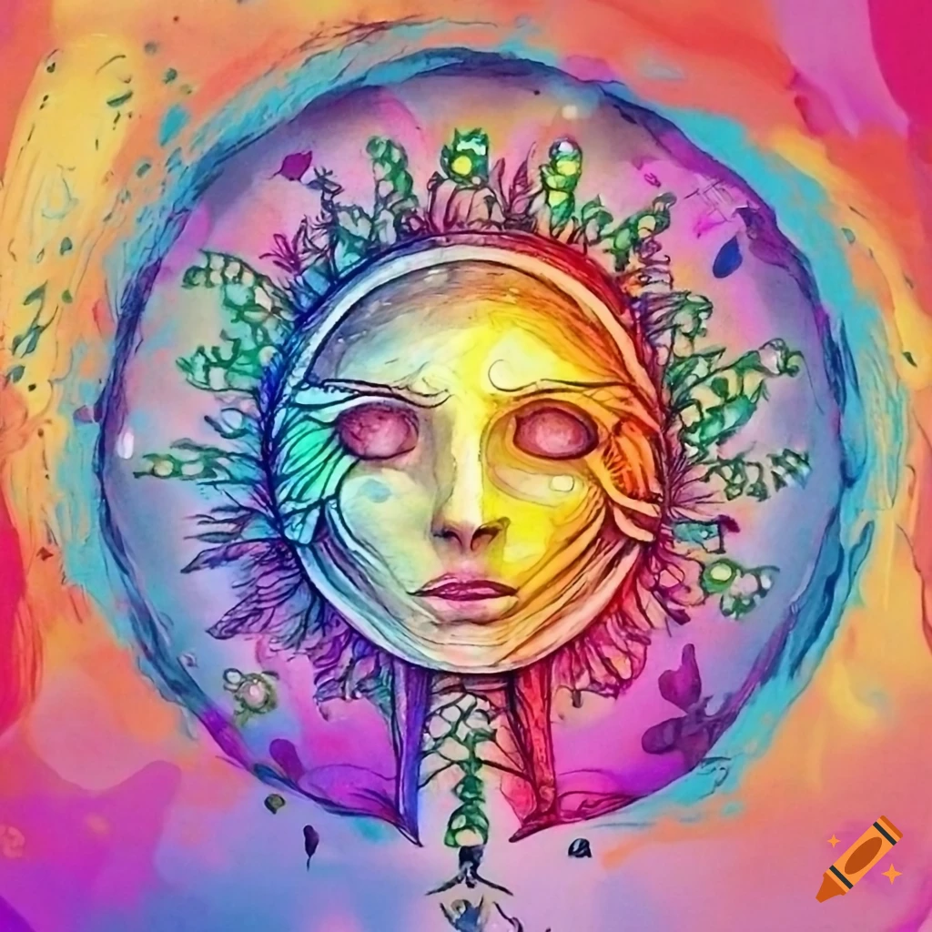 mystical artwork depicting the winter solstice