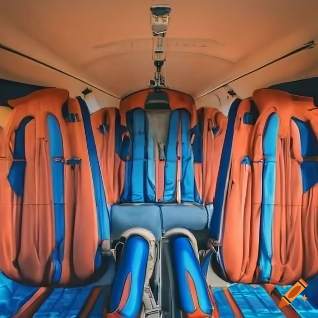 front view of helicopter seats