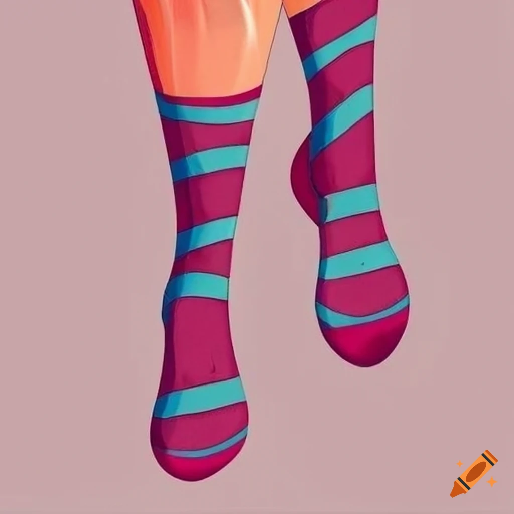 socks with mismatched patterns