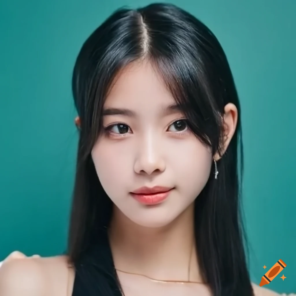 portrait of a determined 14-year-old woman with black hair