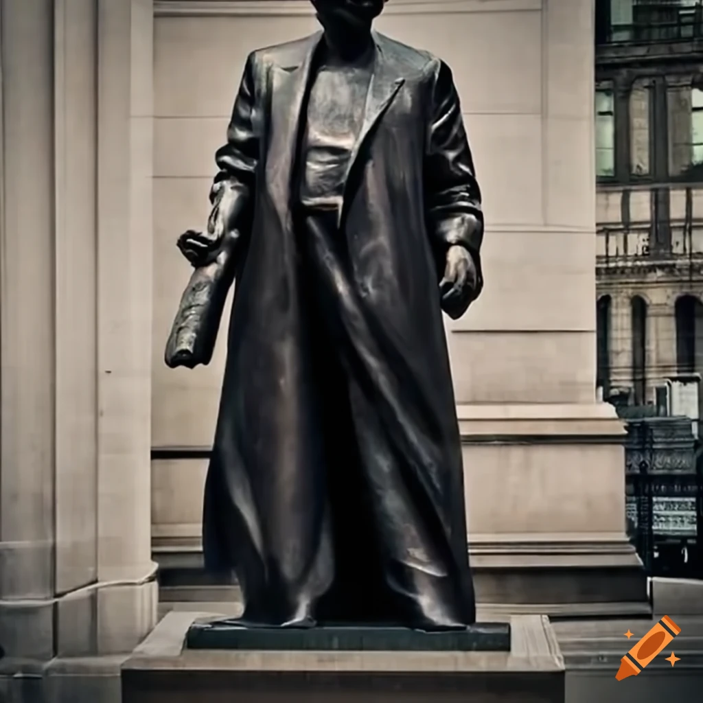 statue of Warren Buffett outside New York Stock Exchange