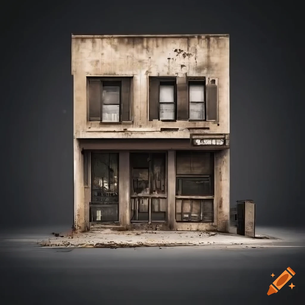 gritty urban storefront in New York style
