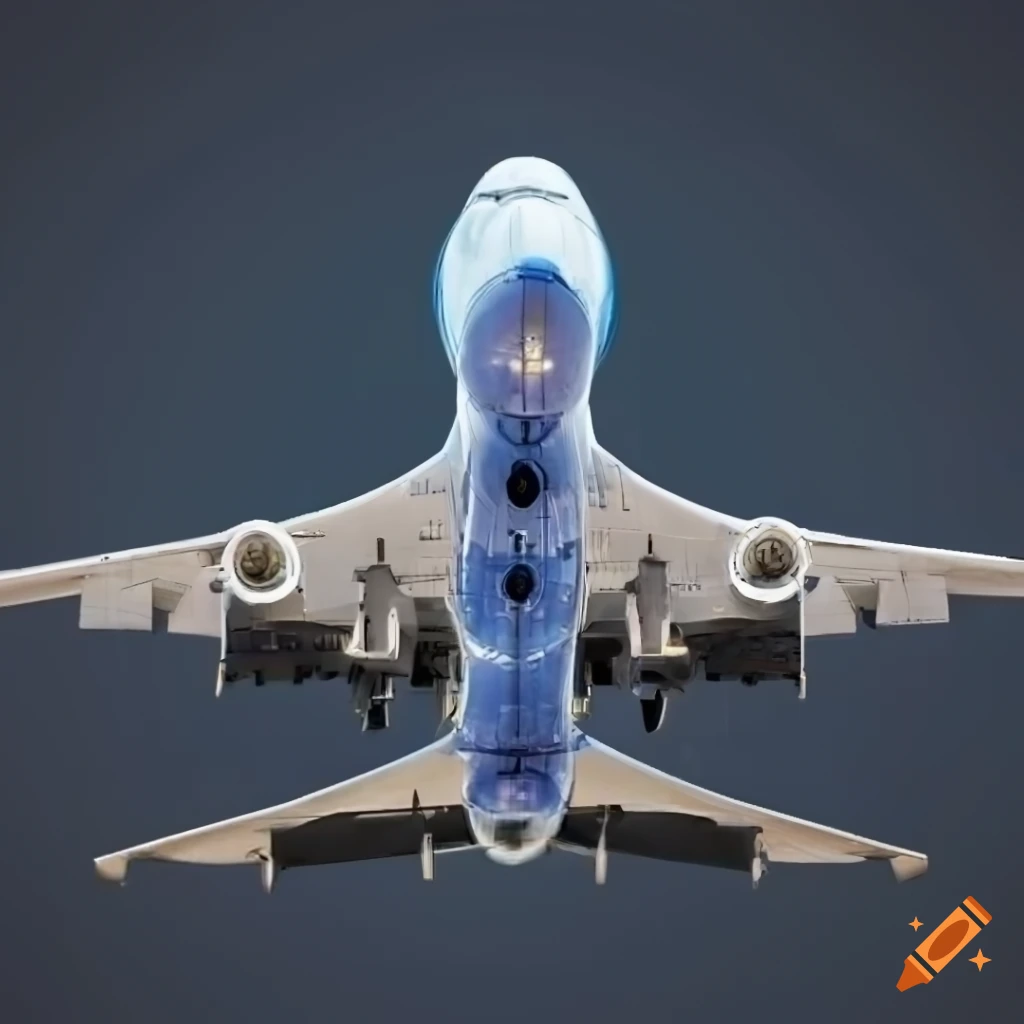 Close-up of landing wheels mechanism on a modern airplane on Craiyon