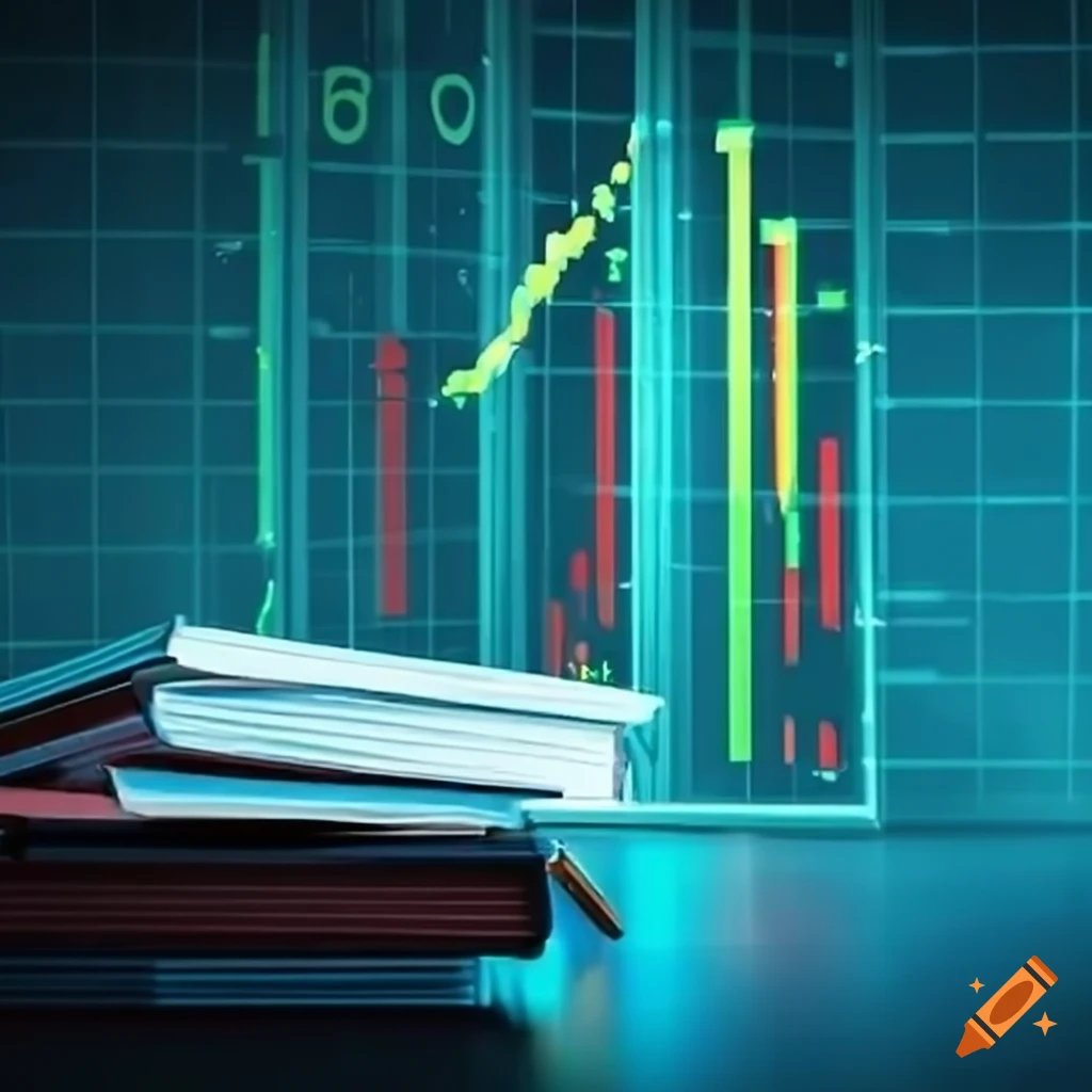 students studying stock market trends in a classroom