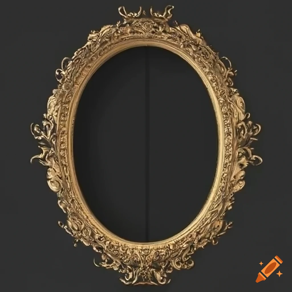 ornamental renaissance oval frame