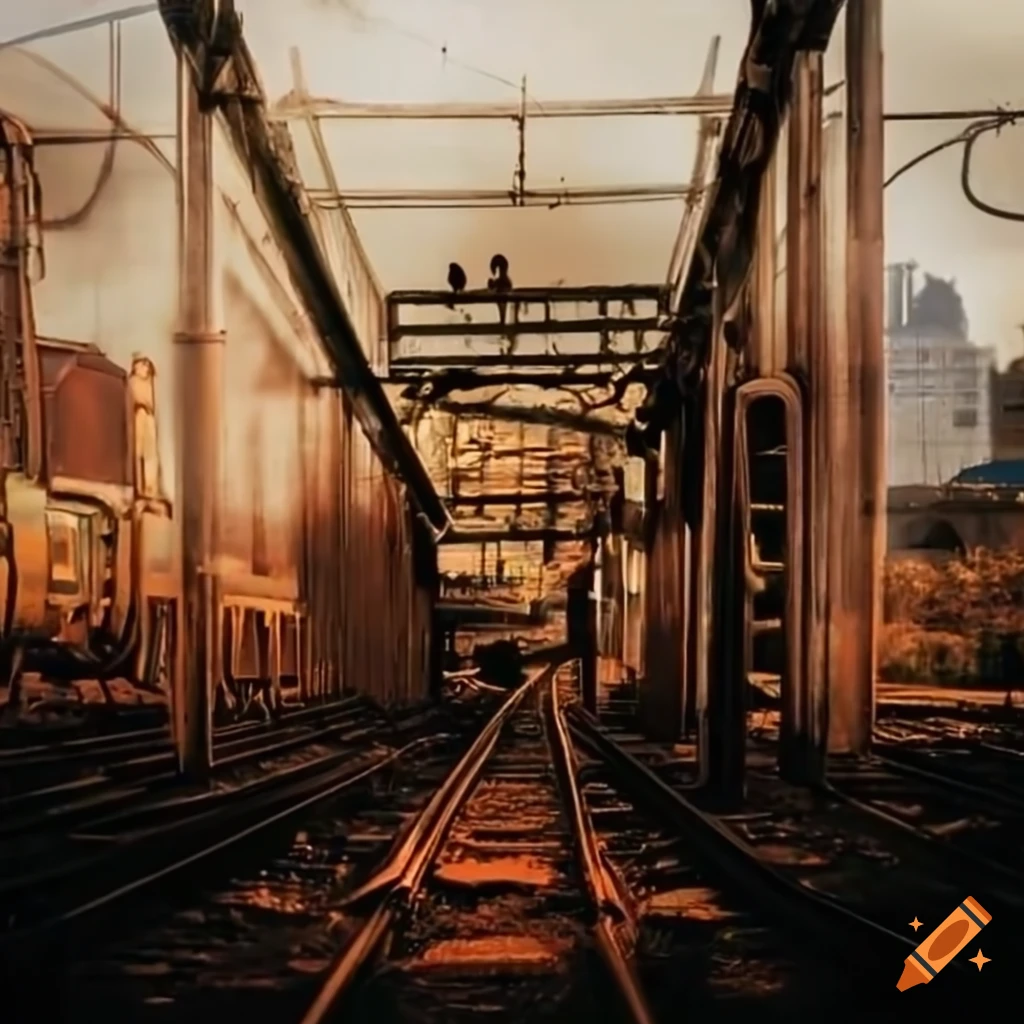 busy train station