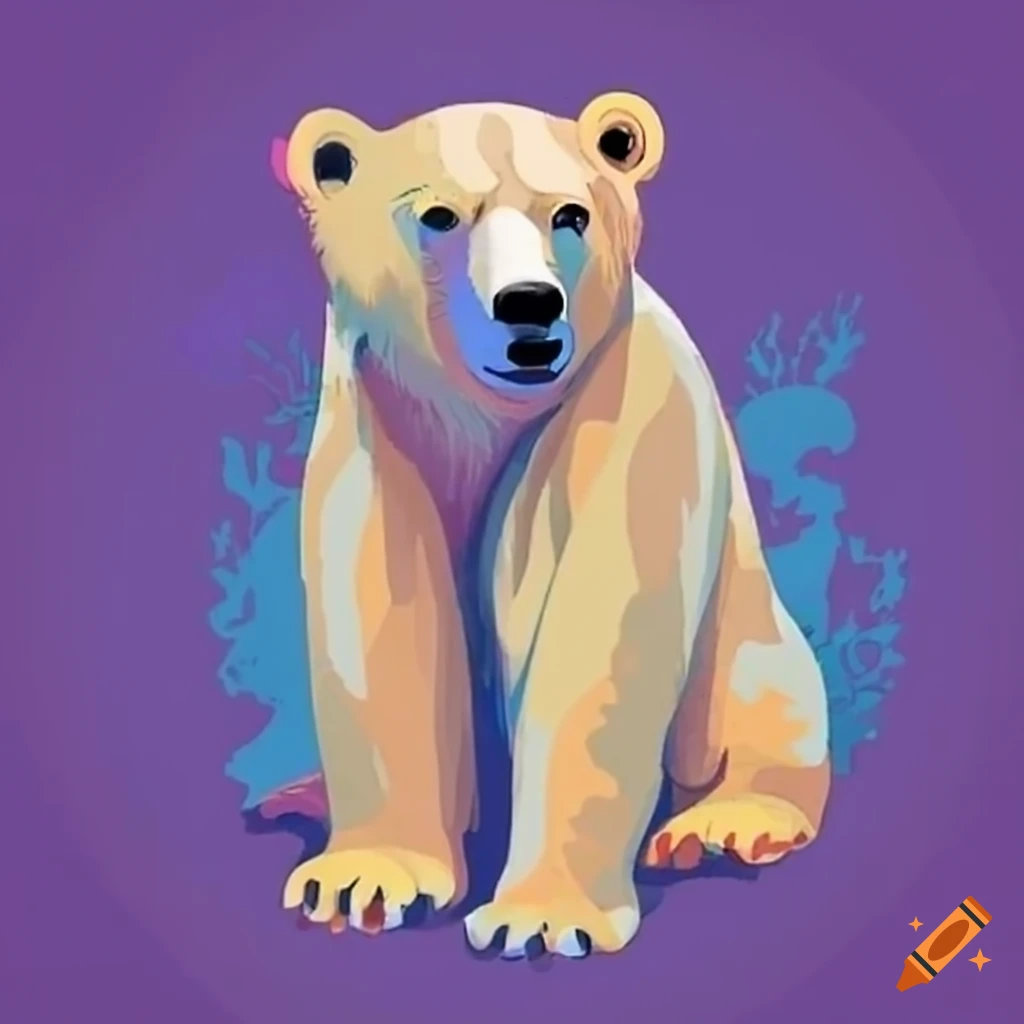 close-up of a polar bear