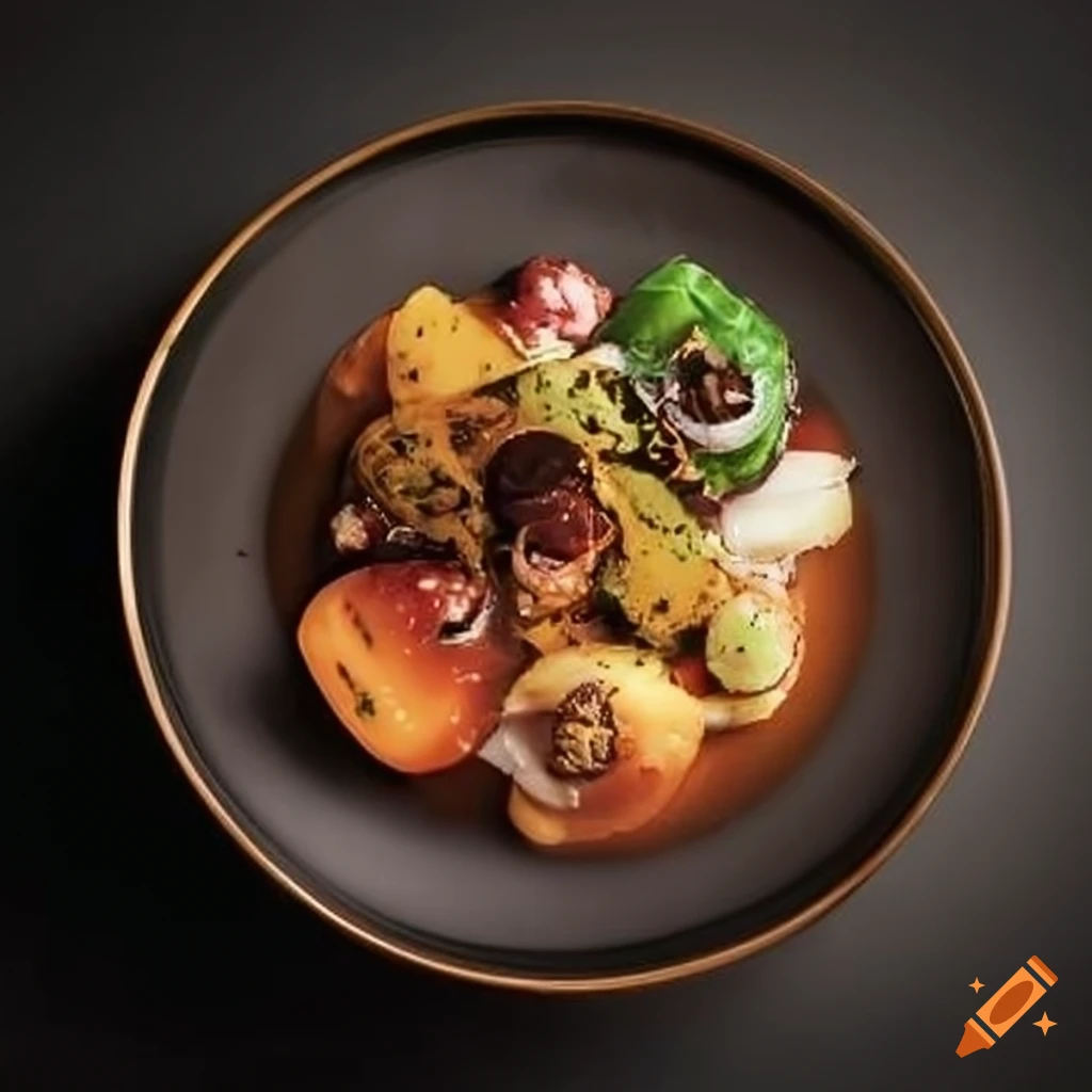 menu filled with delicious dishes