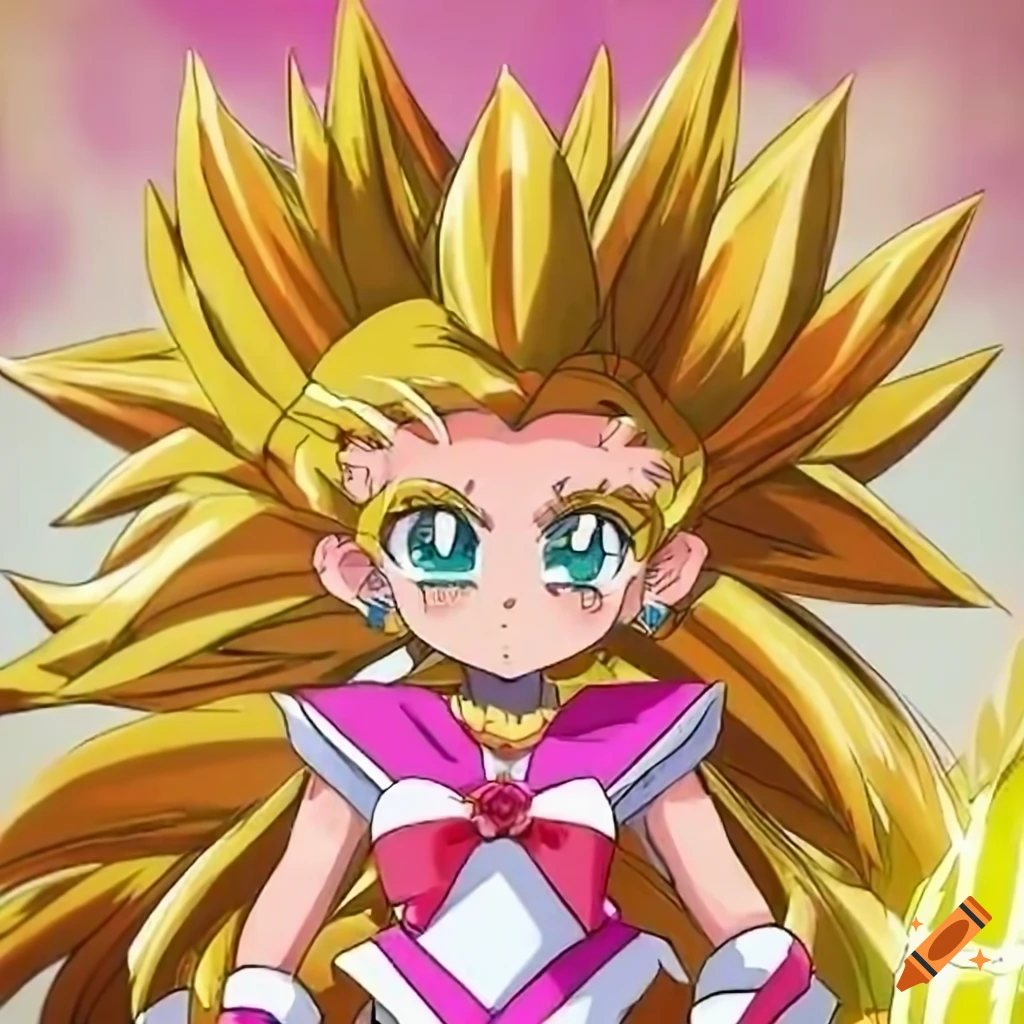HD image of SSJ2 Sailor Chibi Moon