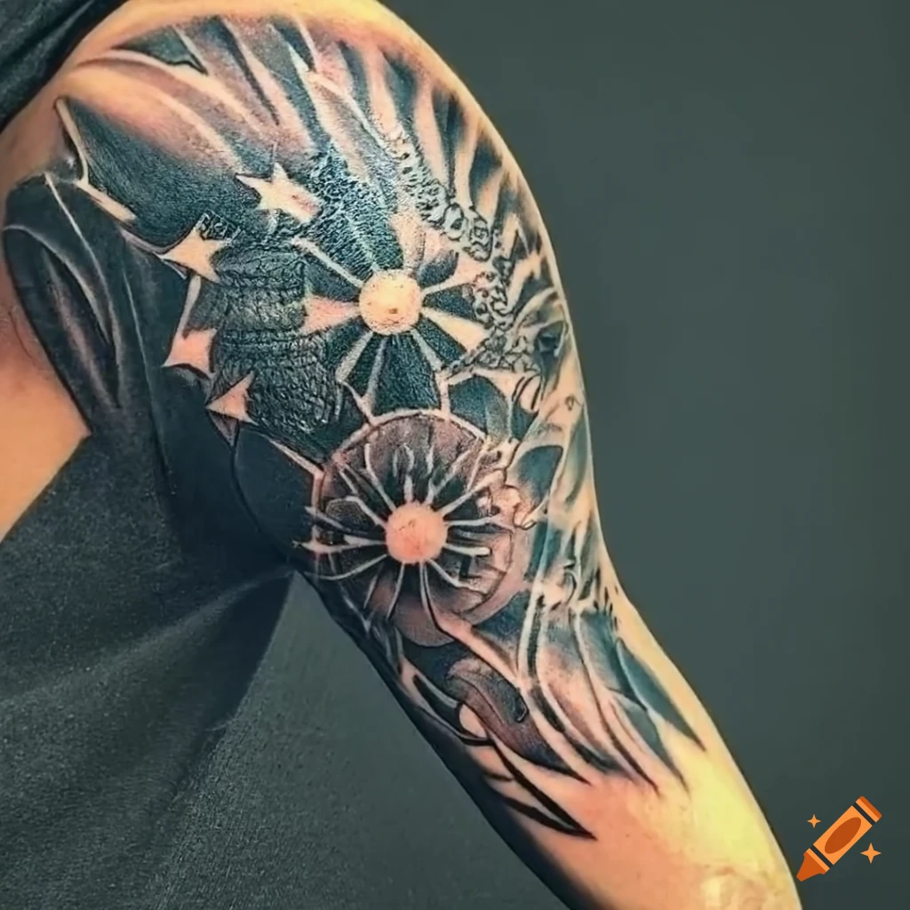 Outstanding Classy Feather Tattoo Design Cool Image