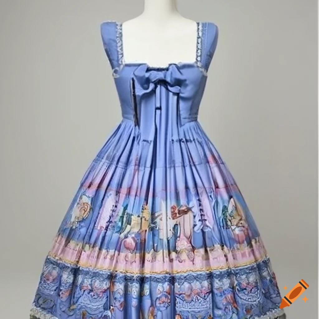 Angelic pretty lolita jsk dress - marzipan ponies carousel on Craiyon