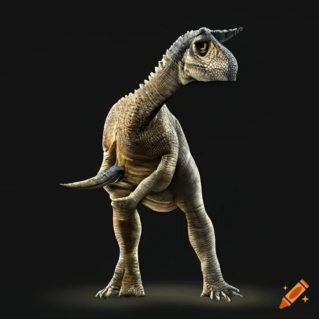 colorful dinosaur with lizard-like pattern and elephant-like skin texture