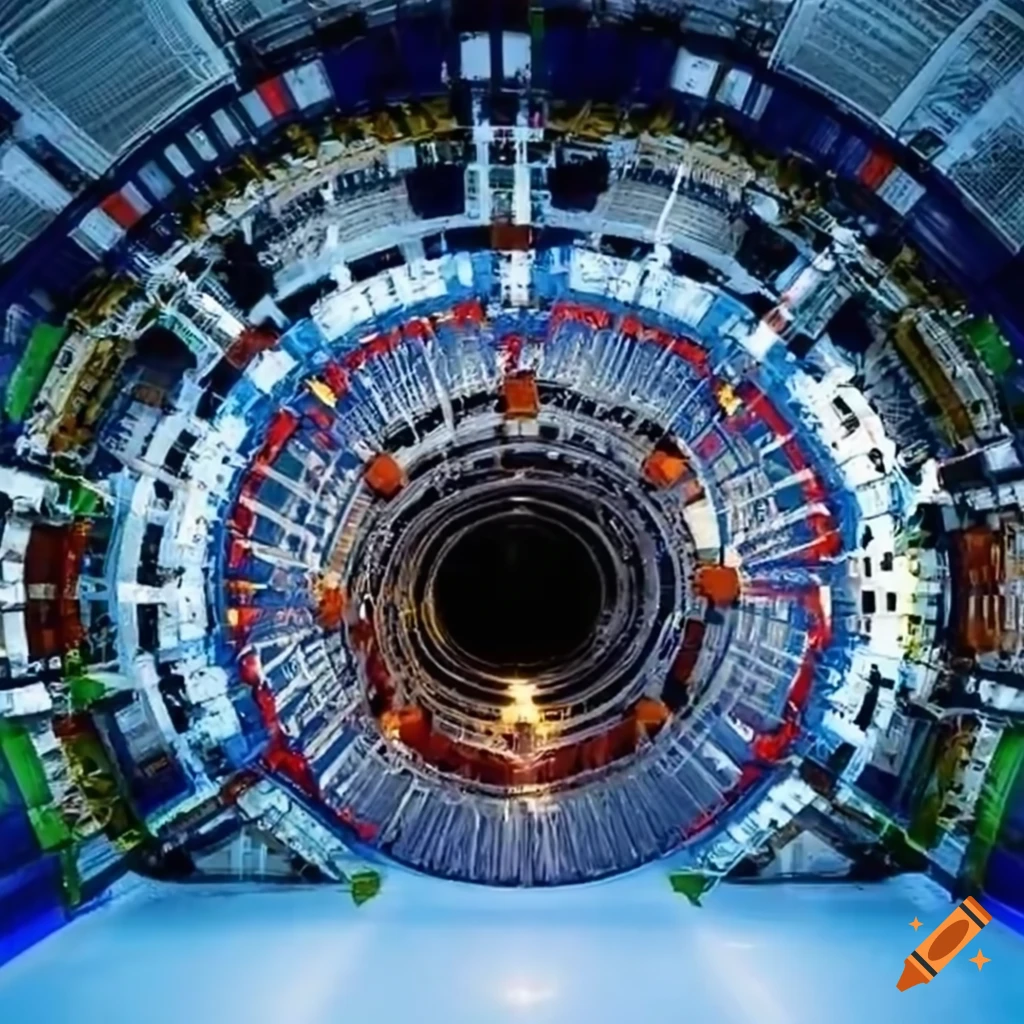 ice skater inside the large hadron collider