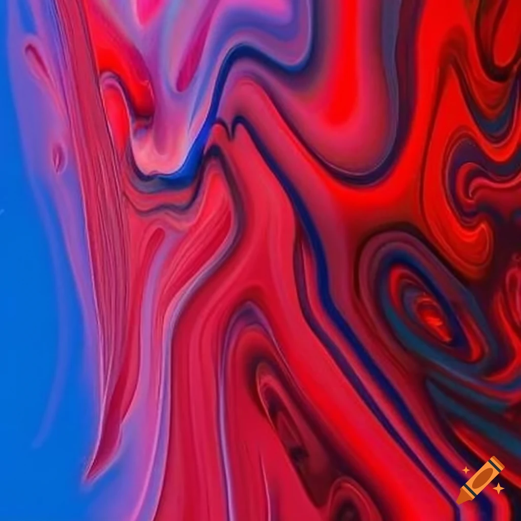 abstract picture with red and blue gradient