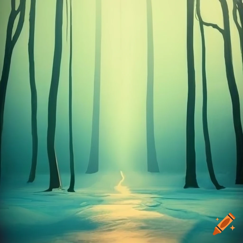abstract artwork inspired by a haiku
