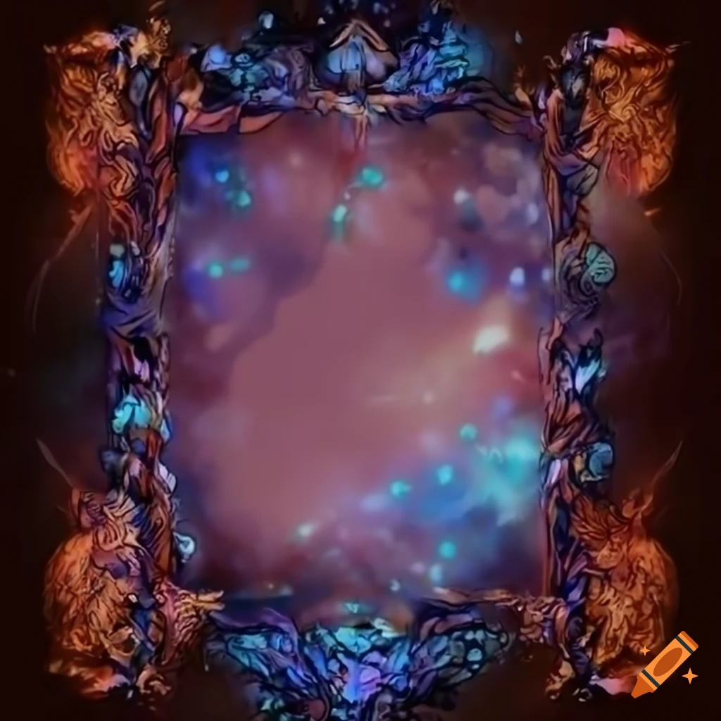 Baldur's Gate-style frame on white background
