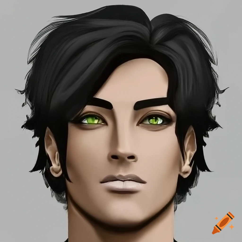 portrait of a man with angular face and intense gaze