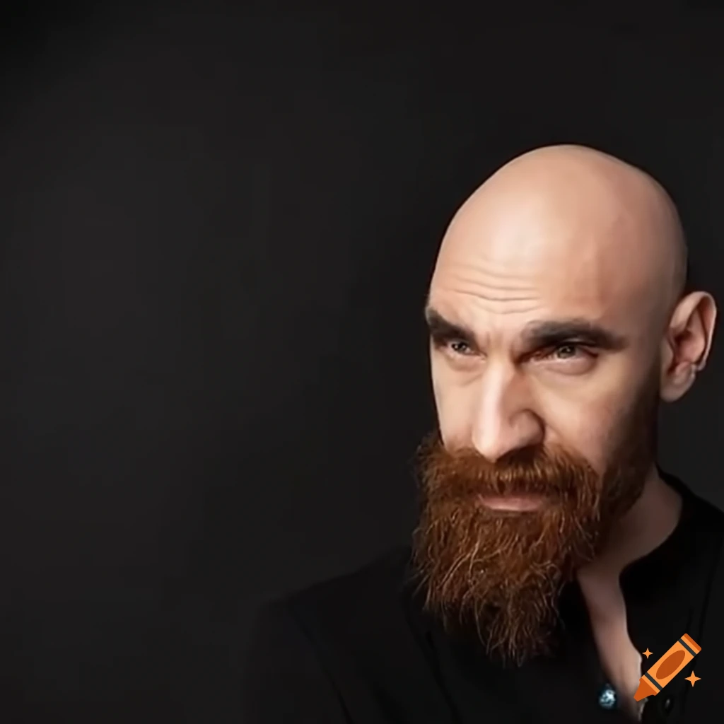 portrait of a bearded man alone on his birthday