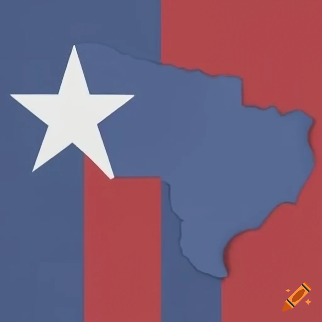 Texas flag waving in the wind