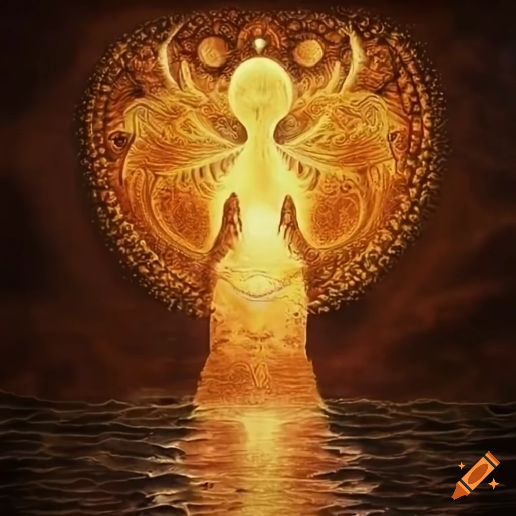 Sumerian art depicting the verses from the Psalm of the Creation