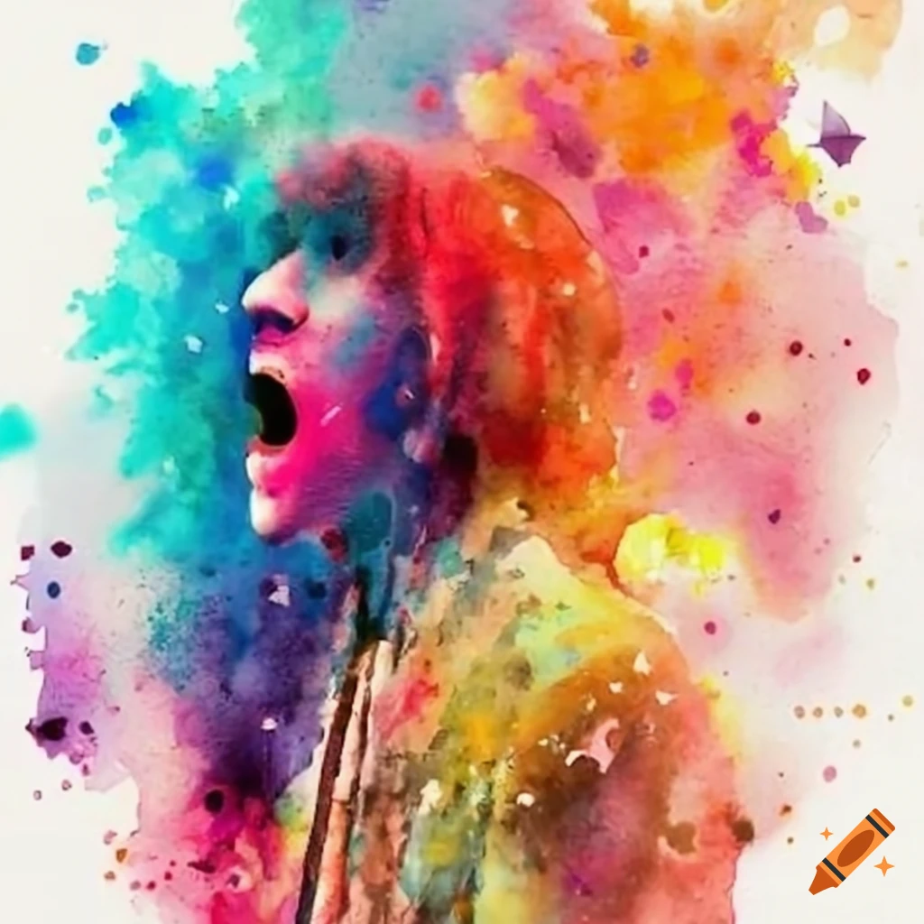 image of a rock star on stage