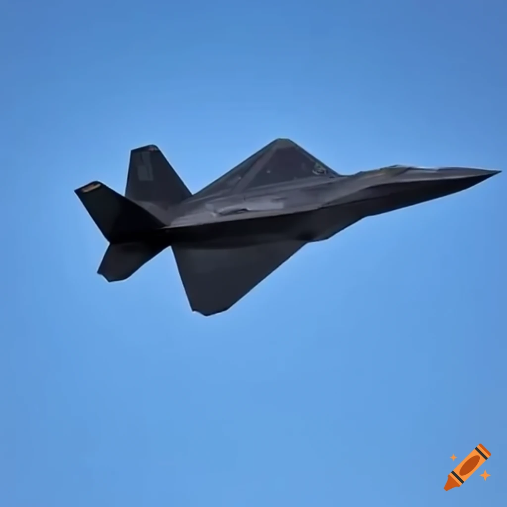 realistic image of an F-22 fighter jet in flight