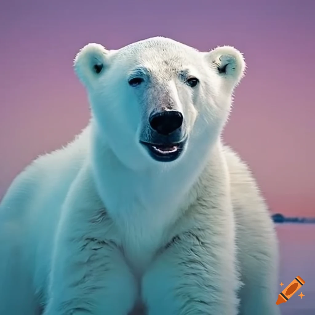 polar bear in its natural habitat