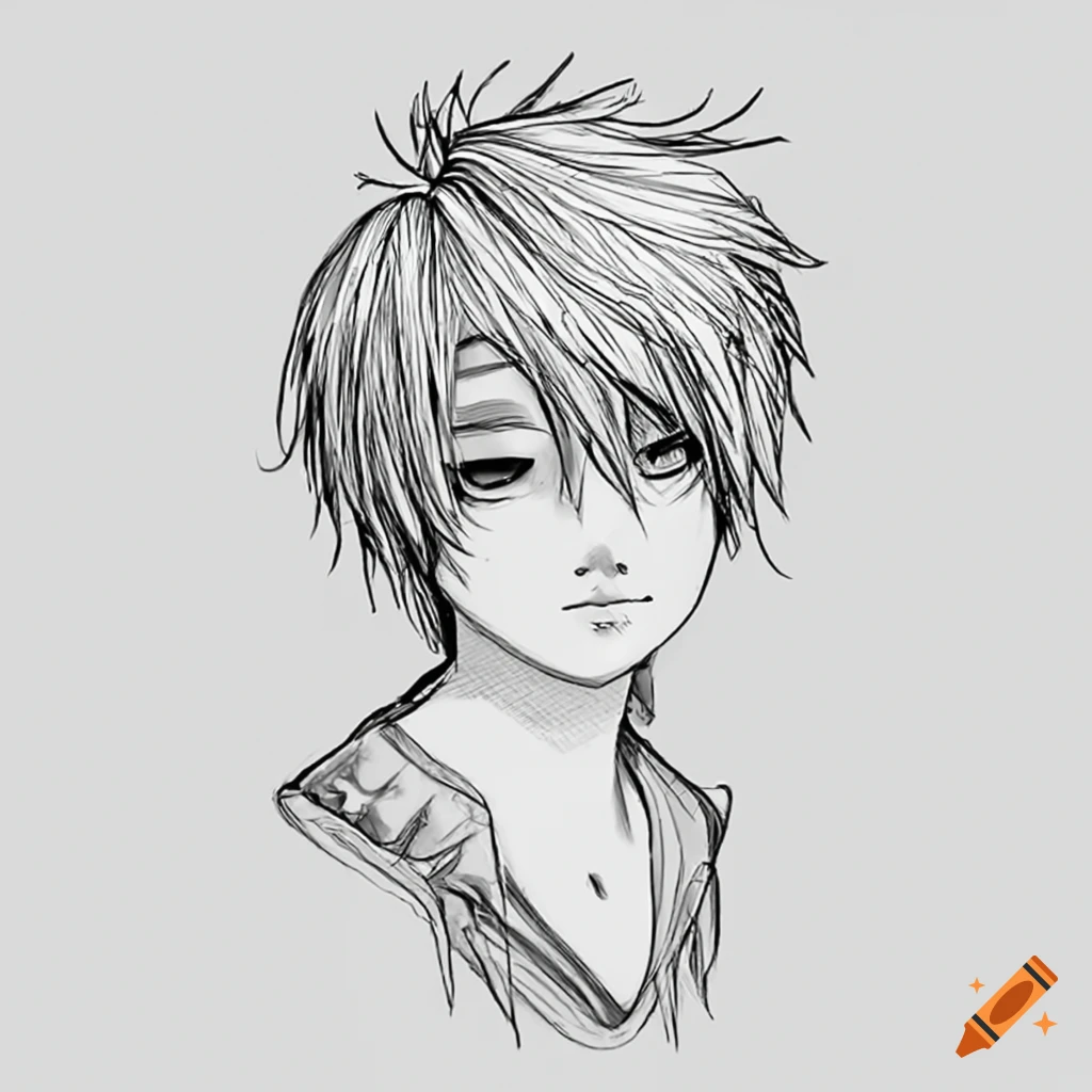 Anime Boy Pencil Drawing by bfg123HELLO on DeviantArt